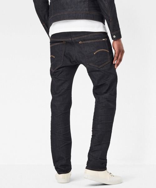 G-STAR(ジースター)の「3301 Straight Jeans(デニムパンツ・メンズ・ダークインディゴブルー・28/32/29/32/30/32/32/32/31/32/33/32/34/32)」の4枚目の写真