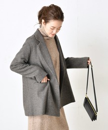 DouDou | チェックダブルジャケット(テーラードジャケット)