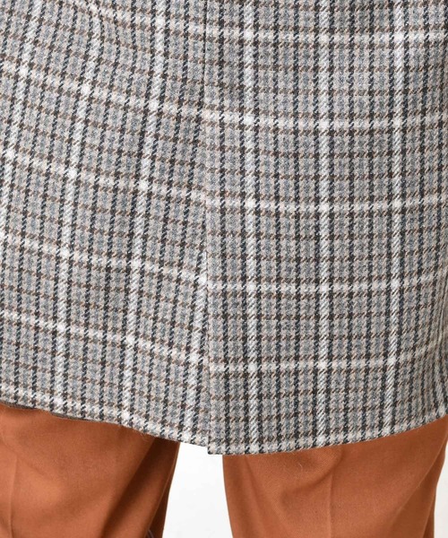 DouDou(ドゥドゥ)の「チェックダブルジャケット(テーラードジャケット・レディース・ブラウン/グレー・FREE)」の12枚目の写真