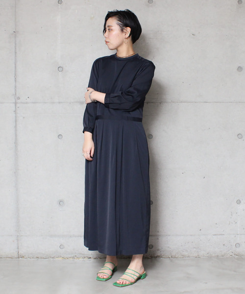 Olika オリカ の Cu Nyスパンスタンドカラータックワンピース ワンピース Wear Olika オリカ の Cu Nyスパンスタンドカラータックワンピース ワンピース Wear