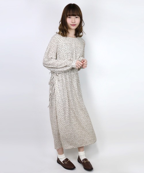 Clice de Paris(クリシェドゥパリス)の「K/2段花柄ワンピース(ワンピース)」|オフホワイト
