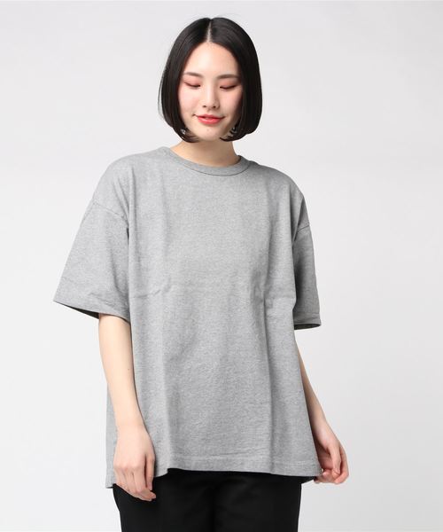 Healthknit(ヘルスニット)の「∴【 Healthknit / ヘルスニット 】max weight crewneck Tshirts マックスウェイト クルーネック ルーズフィット 半袖Tシャツ SIP(Tシャツ/カットソー・レディース・ネイビー/グレー/オフホワイト・FREE)」の3枚目の写真