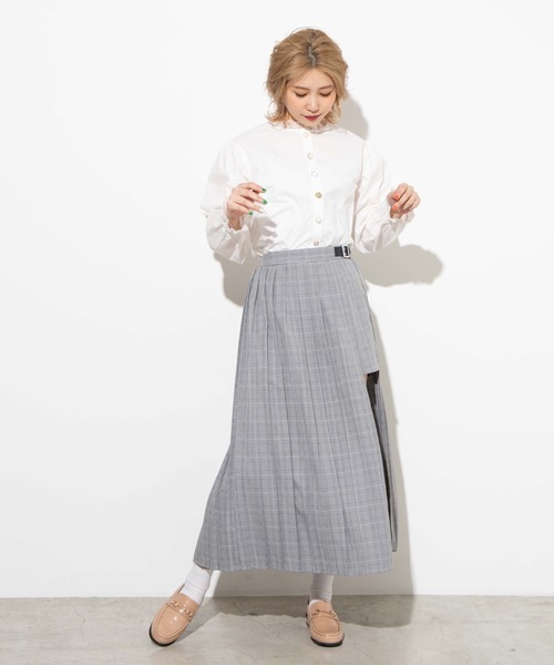 WEGO（ウィゴー）の「WEGO/レイヤードアシンメトリースカート