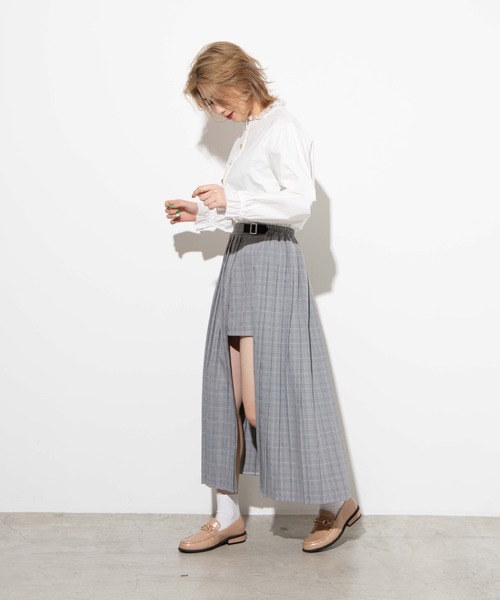 WEGO（ウィゴー）の「WEGO/レイヤードアシンメトリースカート（スカート・レディース・ブラック/グレー系その他2・FREE）」の16枚目の写真