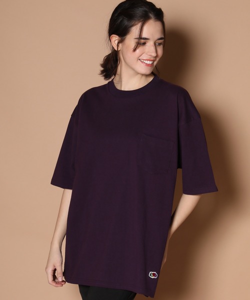 FRUIT OF THE LOOM(フルーツオブザルーム)の「FRUIT OF THE LOOM-ヘビーウエイト・Tシャツ(Tシャツ/カットソー・メンズ・ホワイト/ブラック/ベージュ/パープル/オレンジ・M/L/XL)」の5枚目の写真