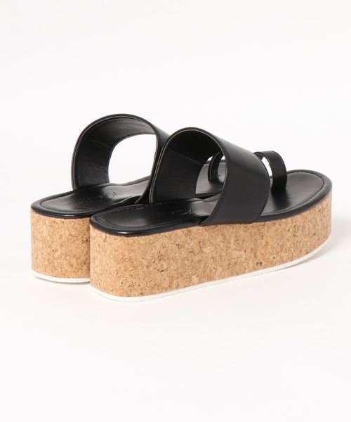 KOBE LETTUCE（コウベレタス）の「サムループプラットフォームウェッジサンダル（サンダル・レディース・ブラック/アイボリー/キャメル/パイソン・LL/S/M/L）」の6枚目の写真