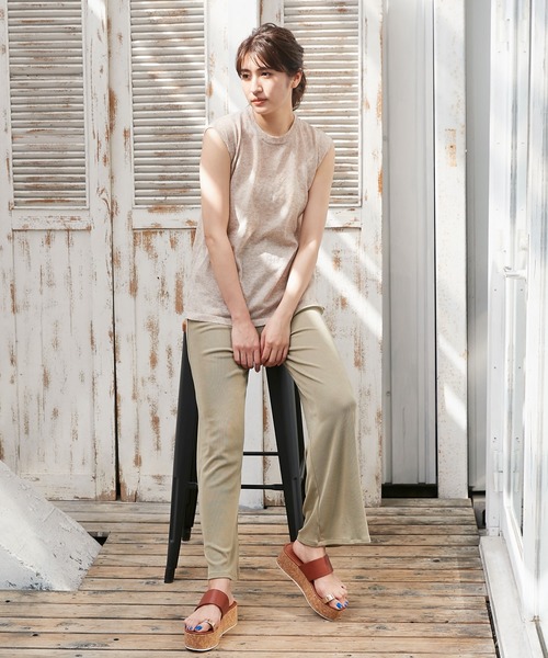 KOBE LETTUCE（コウベレタス）の「サムループプラットフォームウェッジサンダル（サンダル・レディース・ブラック/アイボリー/キャメル/パイソン・LL/S/M/L）」の13枚目の写真