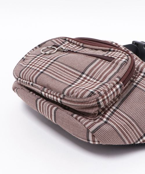 WEGO（ウィゴー）の「WEGO/リングジップチェックウエストバッグ（ボディバッグ/ウエストポーチ・レディース・その他1/その他2・FREE）」の13枚目の写真