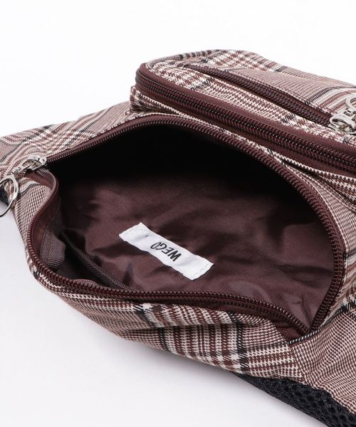WEGO（ウィゴー）の「WEGO/リングジップチェックウエストバッグ（ボディバッグ/ウエストポーチ・レディース・その他1/その他2・FREE）」の14枚目の写真