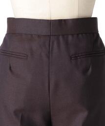 Drawerドゥロワー　ウールフレスコベーシックパンツ ウールギャバベーシックパンツ スラックス テーパード 裏地