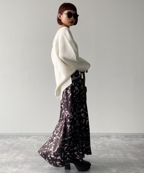 PAGEBOY（ページボーイ）の「ハンマーサテンベッコウスカート（スカート・レディース・ブラック/ブラウン・FREE）」の6枚目の写真