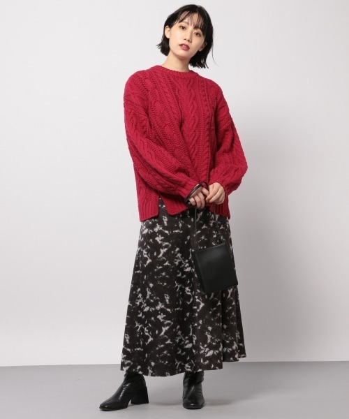 PAGEBOY（ページボーイ）の「ハンマーサテンベッコウスカート（スカート・レディース・ブラック/ブラウン・FREE）」の7枚目の写真