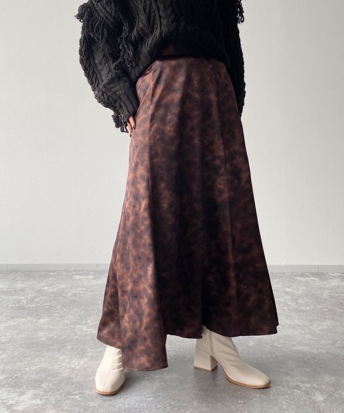 PAGEBOY（ページボーイ）の「ハンマーサテンベッコウスカート（スカート・レディース・ブラック/ブラウン・FREE）」の8枚目の写真