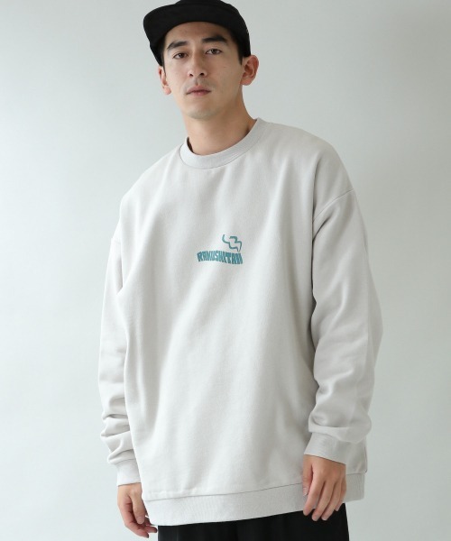 RAGEBLUE（レイジブルー）の「【KANA SUZUKI】コラボ裏毛スウェットクルー/920464（スウェット・メンズ・ホワイト/ブラック/グリーン/ホワイト系その他/グレー系その他・MEDIUM/LARGE）」の14枚目の写真