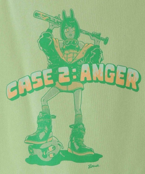 RAGEBLUE（レイジブルー）の「【KANA SUZUKI】コラボ裏毛スウェットクルー/920464（スウェット・メンズ・ホワイト/ブラック/グリーン/ホワイト系その他/グレー系その他・MEDIUM/LARGE）」の9枚目の写真