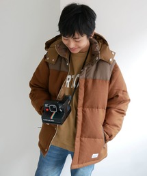 ARCH&LINE（アーチアンドライン）の「シェットランドウール ツイード デタッチャブル 4WAY ダウンジャケット（ダウンジャケット/コート・キッズ）」