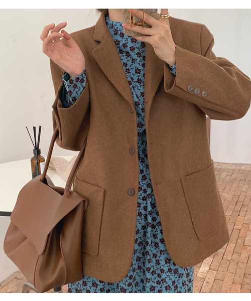 Jewelobe(ジュエローブ)の「ハイネックフラワーワンピース(ワンピース・レディース・ブラック/ブルー・FREE)」の17枚目の写真