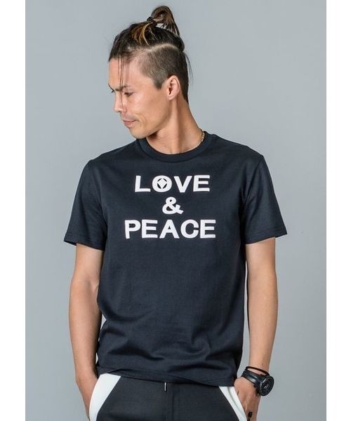 REGIEVO(レジエボ)の「【REGIEVO】メッセージロゴプリントTシャツ(Tシャツ/カットソー・メンズ・ブラック/オフホワイト・S/M/L/XL)」の2枚目の写真