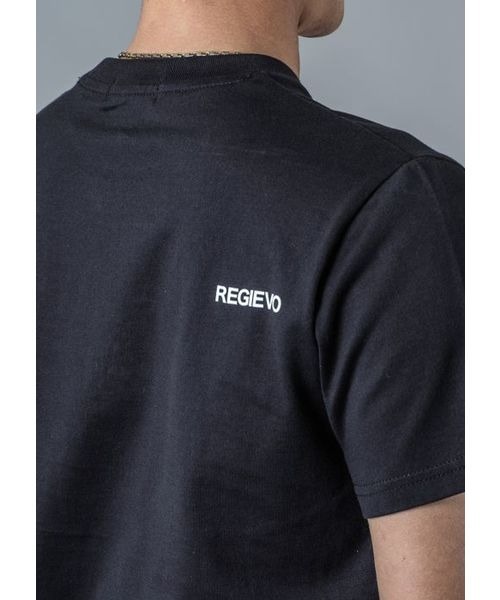 REGIEVO(レジエボ)の「【REGIEVO】メッセージロゴプリントTシャツ(Tシャツ/カットソー・メンズ・ブラック/オフホワイト・S/M/L/XL)」の11枚目の写真