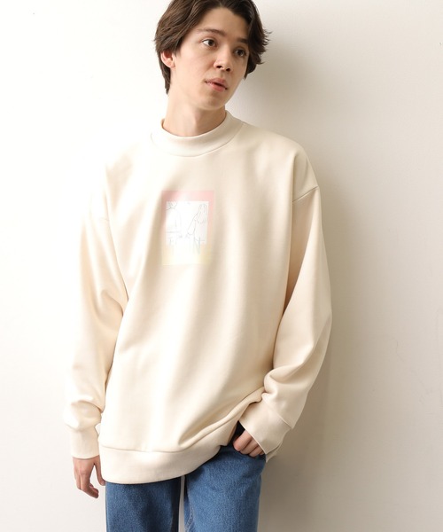 JUNRED（ジュンレッド）の「itiCONドラマティックモックネック（スウェット・メンズ・オフホワイト/ターコイズブルー/ダークパープル・M/L）」の6枚目の写真