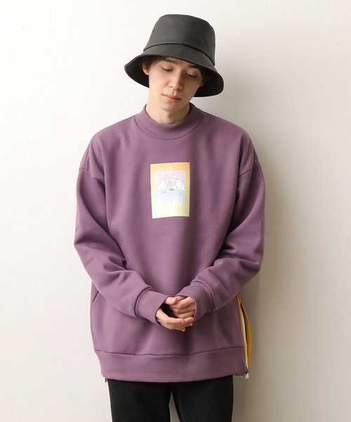 JUNRED（ジュンレッド）の「itiCONドラマティックモックネック（スウェット・メンズ・オフホワイト/ターコイズブルー/ダークパープル・M/L）」の10枚目の写真