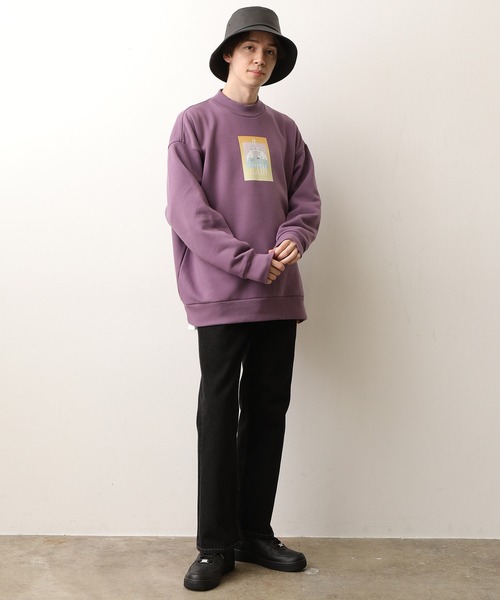 JUNRED（ジュンレッド）の「itiCONドラマティックモックネック（スウェット・メンズ・オフホワイト/ターコイズブルー/ダークパープル・M/L）」の11枚目の写真