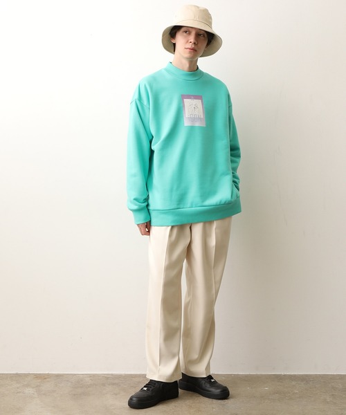 JUNRED（ジュンレッド）の「itiCONドラマティックモックネック（スウェット・メンズ・オフホワイト/ターコイズブルー/ダークパープル・M/L）」の17枚目の写真