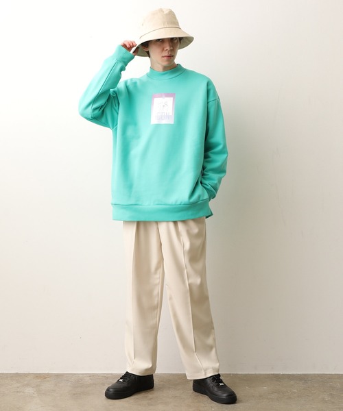 JUNRED（ジュンレッド）の「itiCONドラマティックモックネック（スウェット・メンズ・オフホワイト/ターコイズブルー/ダークパープル・M/L）」の18枚目の写真