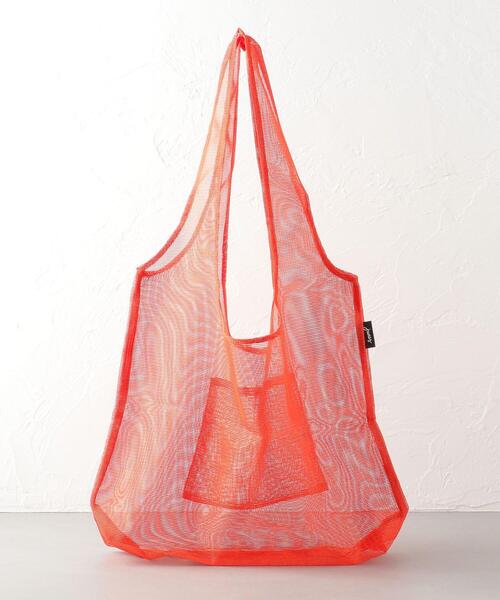 junes(ジュネス)の「JUNES THE MESH(エコバッグ/サブバッグ・レディース・ダークグレー/オレンジ/レッド・FREE)」の1枚目の写真