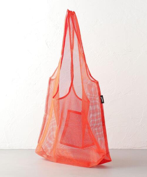 junes(ジュネス)の「JUNES THE MESH(エコバッグ/サブバッグ・レディース・ダークグレー/オレンジ/レッド・FREE)」の4枚目の写真