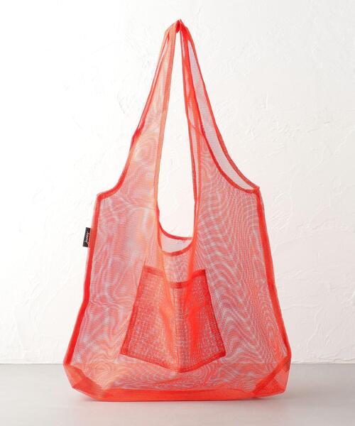 junes(ジュネス)の「JUNES THE MESH(エコバッグ/サブバッグ・レディース・ダークグレー/オレンジ/レッド・FREE)」の5枚目の写真