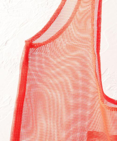 junes(ジュネス)の「JUNES THE MESH(エコバッグ/サブバッグ・レディース・ダークグレー/オレンジ/レッド・FREE)」の7枚目の写真
