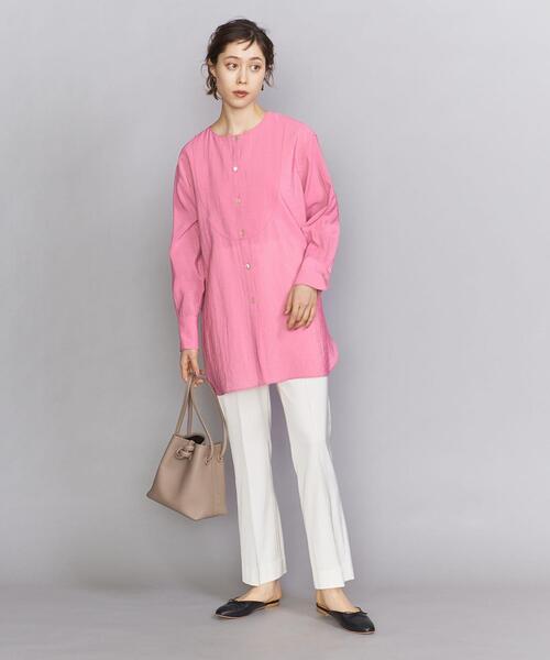 BEAUTY&YOUTH UNITED ARROWS（ビューティーアンドユースユナイテッドアローズ）の「BY レーヨンナイロンボイルオーバーシャツ（シャツ/ブラウス・レディース・オフホワイト/ピンク/コバルトブルー・FREE）」の21枚目の写真