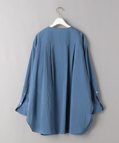 BEAUTY&YOUTH UNITED ARROWS（ビューティーアンドユースユナイテッドアローズ）の「BY レーヨンナイロンボイルオーバーシャツ（シャツ/ブラウス・レディース・オフホワイト/ピンク/コバルトブルー・FREE）」の12枚目の写真