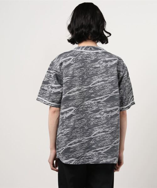 Back Channel（バックチャンネル）の「JACQUARD DENIM BASEBALL SHIRT（シャツ/ブラウス・メンズ・グレー/ブルー・XX-LARGE/X-LARGE/MEDIUM/LARGE）」の11枚目の写真