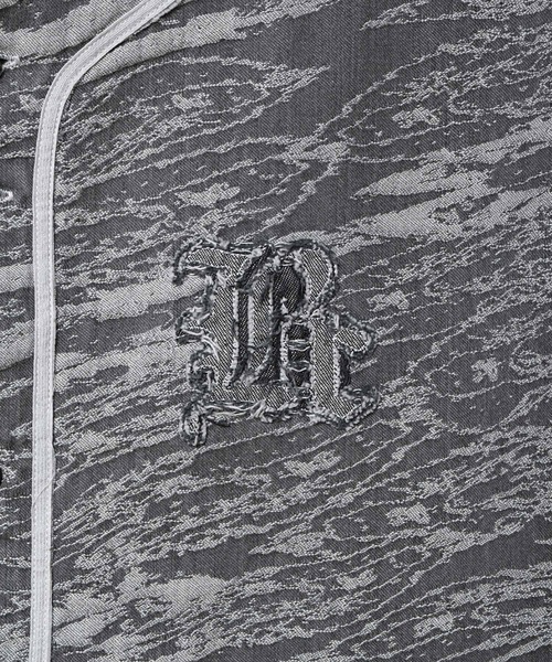 Back Channel（バックチャンネル）の「JACQUARD DENIM BASEBALL SHIRT（シャツ/ブラウス・メンズ・グレー/ブルー・XX-LARGE/X-LARGE/MEDIUM/LARGE）」の3枚目の写真