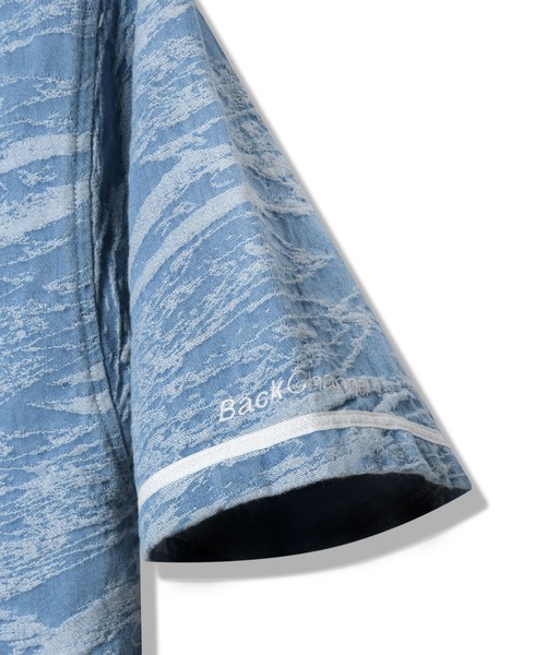 Back Channel（バックチャンネル）の「JACQUARD DENIM BASEBALL SHIRT（シャツ/ブラウス・メンズ・グレー/ブルー・XX-LARGE/X-LARGE/MEDIUM/LARGE）」の7枚目の写真