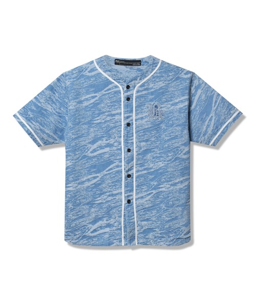 Back Channel（バックチャンネル）の「JACQUARD DENIM BASEBALL SHIRT（シャツ/ブラウス・メンズ・グレー/ブルー・XX-LARGE/X-LARGE/MEDIUM/LARGE）」の14枚目の写真