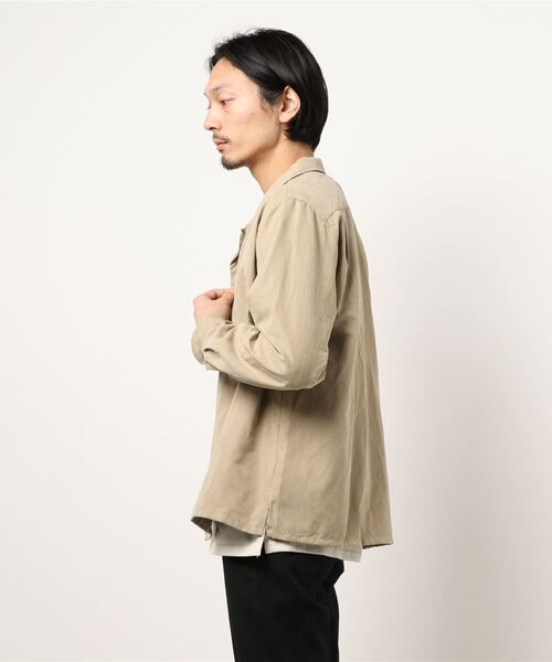 PLUS ONE（プラスワン）の「【PLUS ONE】シャツアンサンブル（アンサンブル・メンズ・ベージュ/ブルー/ダークグレー・M/L/XL）」の4枚目の写真