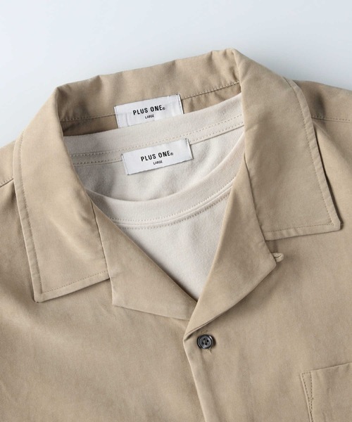 PLUS ONE（プラスワン）の「【PLUS ONE】シャツアンサンブル（アンサンブル・メンズ・ベージュ/ブルー/ダークグレー・M/L/XL）」の9枚目の写真