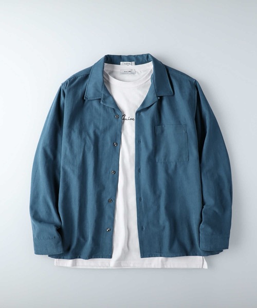 PLUS ONE（プラスワン）の「【PLUS ONE】シャツアンサンブル（アンサンブル・メンズ・ベージュ/ブルー/ダークグレー・M/L/XL）」の15枚目の写真