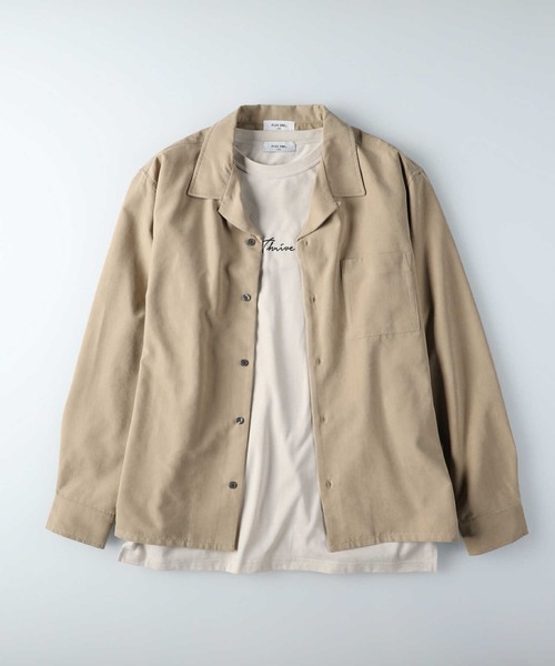 PLUS ONE（プラスワン）の「【PLUS ONE】シャツアンサンブル（アンサンブル・メンズ・ベージュ/ブルー/ダークグレー・M/L/XL）」の14枚目の写真