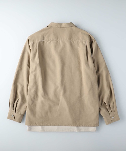 PLUS ONE（プラスワン）の「【PLUS ONE】シャツアンサンブル（アンサンブル・メンズ・ベージュ/ブルー/ダークグレー・M/L/XL）」の16枚目の写真