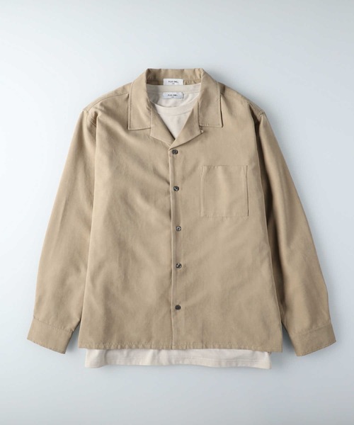 PLUS ONE（プラスワン）の「【PLUS ONE】シャツアンサンブル（アンサンブル・メンズ・ベージュ/ブルー/ダークグレー・M/L/XL）」の17枚目の写真