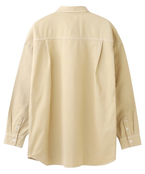 X-girl（エックスガール）の「EMDROIDERY FACE SHIRT（シャツ/ブラウス・レディース・ホワイト/ベージュ/インディゴブルー/ライトインディゴブルー・S/M）」の10枚目の写真