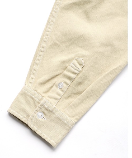 X-girl（エックスガール）の「EMDROIDERY FACE SHIRT（シャツ/ブラウス・レディース・ホワイト/ベージュ/インディゴブルー/ライトインディゴブルー・S/M）」の16枚目の写真