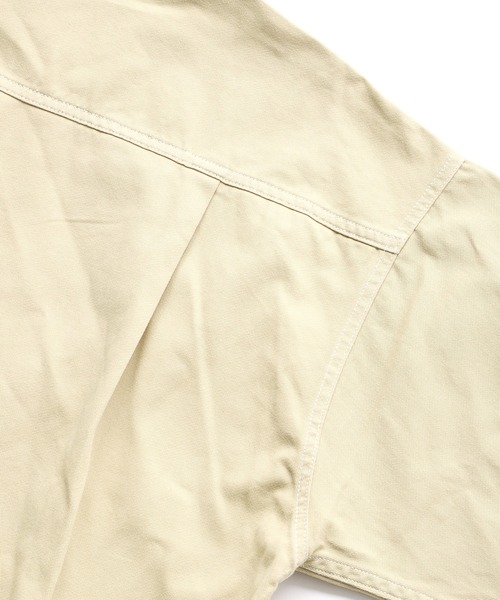 X-girl（エックスガール）の「EMDROIDERY FACE SHIRT（シャツ/ブラウス・レディース・ホワイト/ベージュ/インディゴブルー/ライトインディゴブルー・S/M）」の6枚目の写真