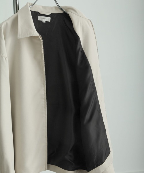 NILWAY(ニルウェイ)の「ルーズシルエット Dバックル ダブルジップ ワイドスリーブ ブルゾン ジャケット(ブルゾン・メンズ・ブルー/ブラック/モカ/アイボリー/チャコールグレー/杢グレー/グレー/グリーン/ライトグレー/ネイビー・LARGE/MEDIUM/SMALL/X-LARGE)」の16枚目の写真