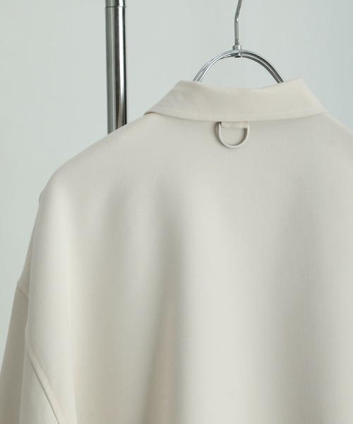 NILWAY(ニルウェイ)の「ルーズシルエット Dバックル ダブルジップ ワイドスリーブ ブルゾン ジャケット(ブルゾン・メンズ・ブルー/ブラック/モカ/アイボリー/チャコールグレー/杢グレー/グレー/グリーン/ライトグレー/ネイビー・LARGE/MEDIUM/SMALL/X-LARGE)」の18枚目の写真