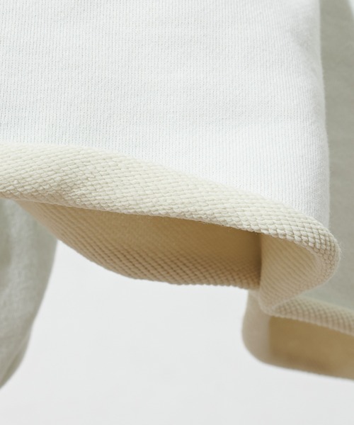 natural couture（ナチュラルクチュール）の「春めき配色裏毛ショートプルオーバー（スウェット・レディース・ミント/サックスブルー/ラベンダー/ピンク・FREE）」の9枚目の写真